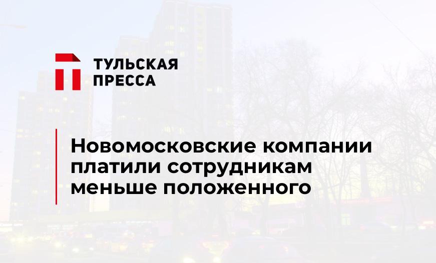Новомосковские компании платили сотрудникам меньше положенного