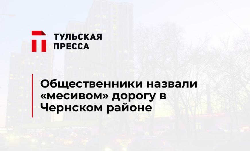 Общественники назвали «месивом» дорогу в Чернском районе