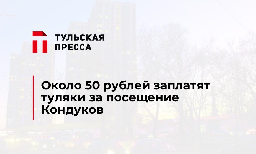 Около 50 рублей заплатят туляки за посещение Кондуков