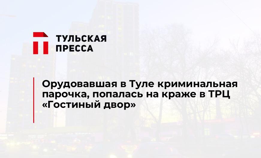 Орудовавшая в Туле криминальная парочка, попалась на краже в ТРЦ "Гостиный двор"