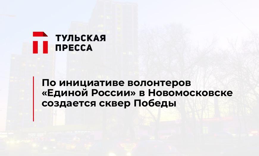По инициативе волонтеров «Единой России» в Новомосковске создается сквер Победы
