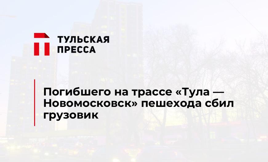 Погибшего на трассе "Тула - Новомосковск" пешехода сбил грузовик