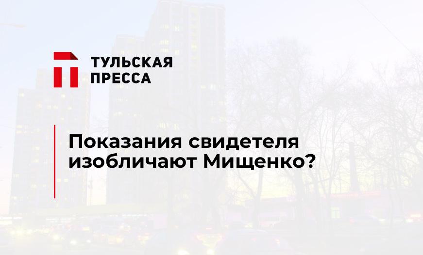 Показания свидетеля изобличают Мищенко?