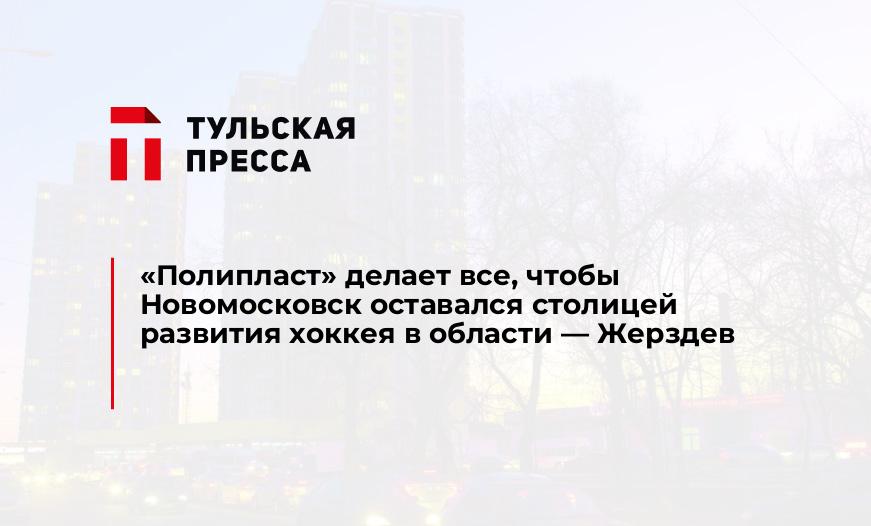 «Полипласт» делает все, чтобы Новомосковск оставался столицей развития хоккея в области — Жерздев