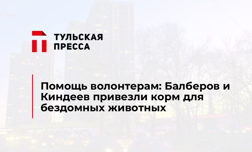 Помощь волонтерам: Балберов и Киндеев привезли корм для бездомных животных