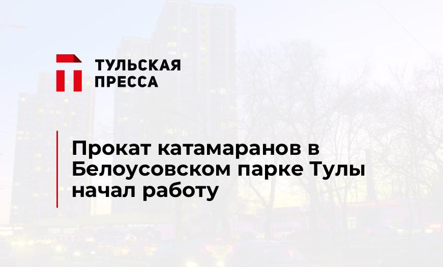 Прокат катамаранов в Белоусовском парке Тулы начал работу