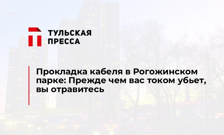 Прокладка кабеля в Рогожинском парке: Прежде чем вас током убьет, вы отравитесь