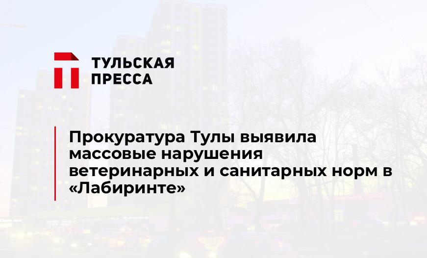Прокуратура Тулы выявила массовые нарушения ветеринарных и санитарных норм в "Лабиринте"