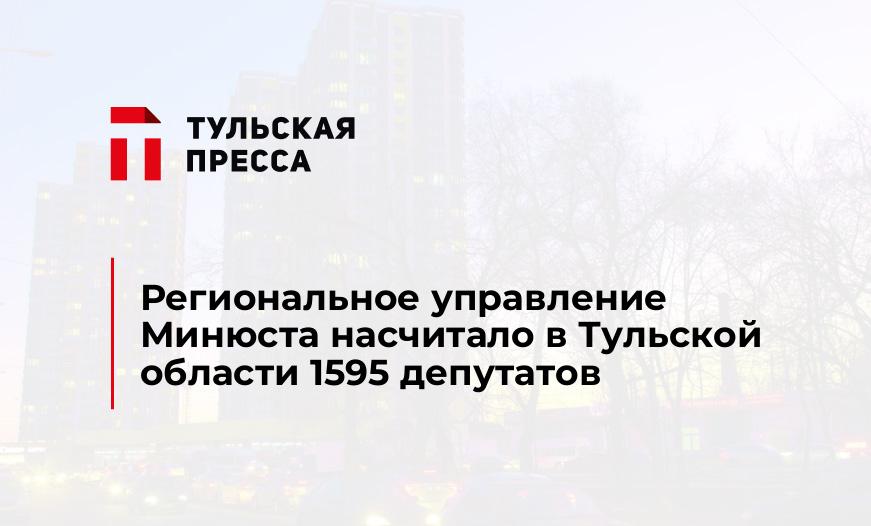 Региональное управление Минюста насчитало в Тульской области 1595 депутатов