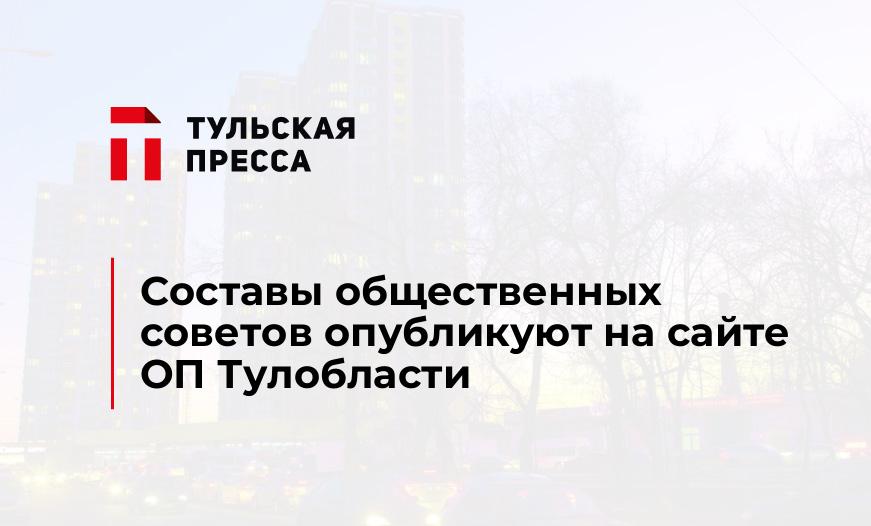 Составы общественных советов опубликуют на сайте ОП Тулобласти