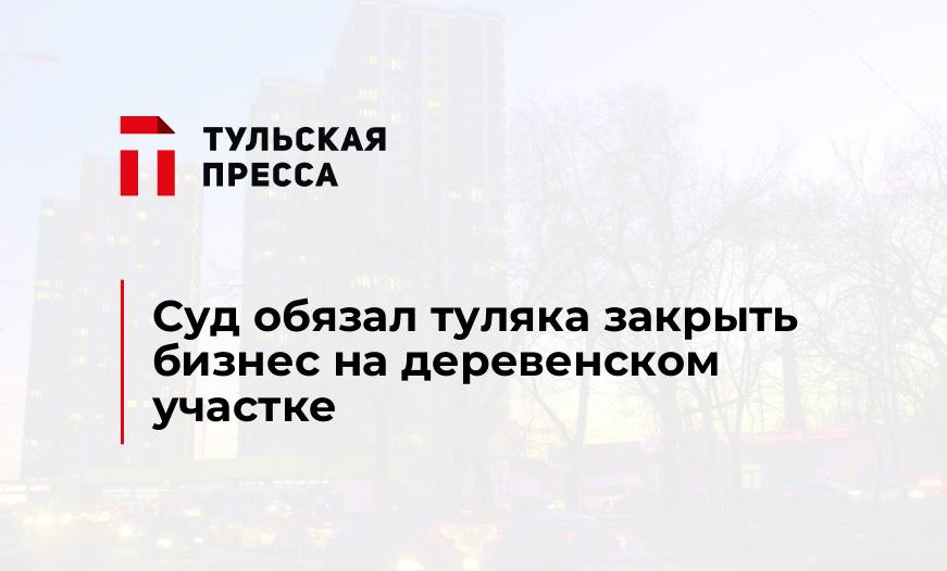 Суд обязал туляка закрыть бизнес на деревенском участке