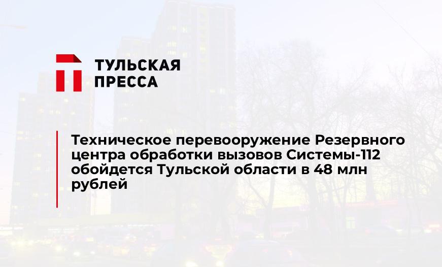 Техническое перевооружение Резервного центра обработки вызовов Системы-112 обойдется Тульской области в 48 млн рублей
