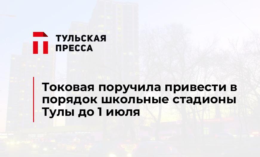 Токовая поручила привести в порядок школьные стадионы Тулы до 1 июля