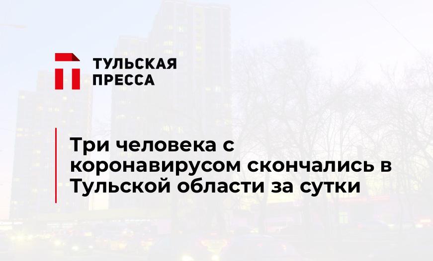 Три человека с коронавирусом скончались в Тульской области за сутки