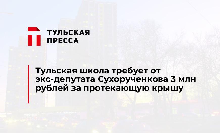 Тульская школа требует от экс-депутата Сухорученкова 3 млн рублей за протекающую крышу