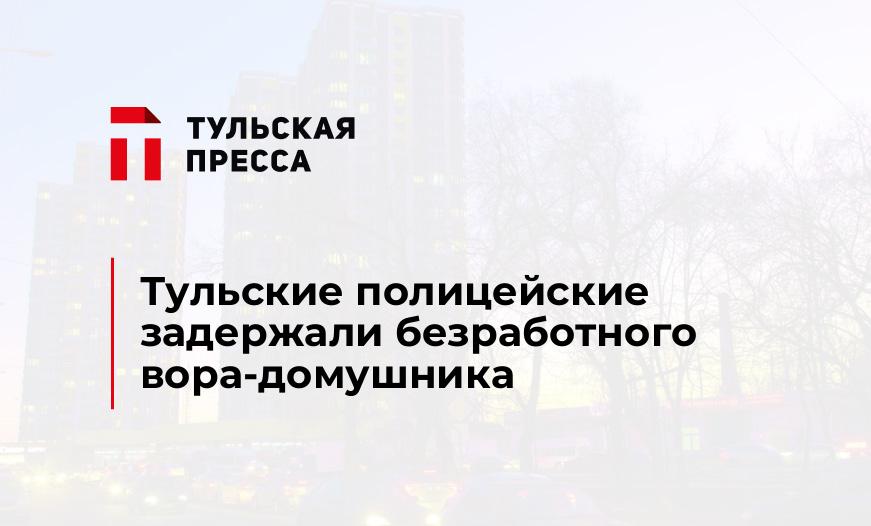 Тульские полицейские задержали безработного вора-домушника