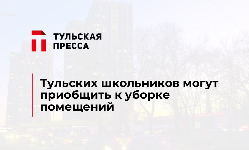 Тульских школьников могут приобщить к уборке помещений