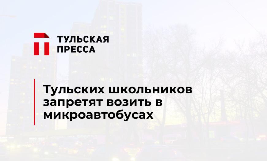 Тульских школьников запретят возить в микроавтобусах