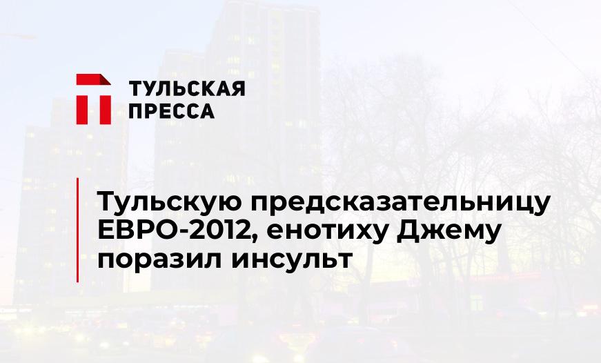 Тульскую предсказательницу ЕВРО-2012, енотиху Джему поразил инсульт