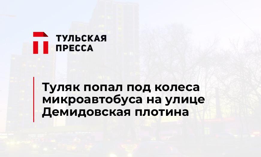 Туляк попал под колеса микроавтобуса на улице Демидовская плотина