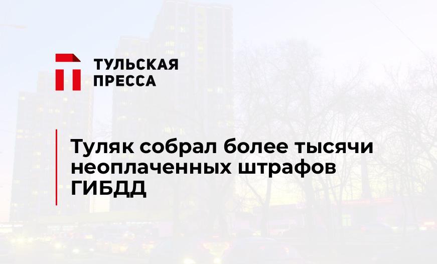 Туляк собрал более тысячи неоплаченных штрафов ГИБДД