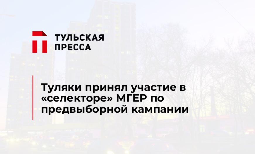 Туляки принял участие в "селекторе" МГЕР по предвыборной кампании