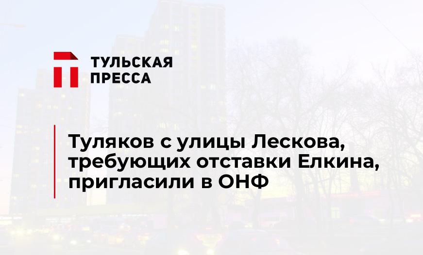 Туляков с улицы Лескова, требующих отставки Елкина, пригласили в ОНФ