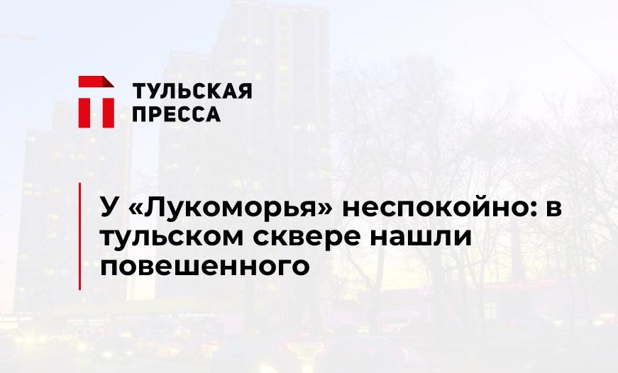У "Лукоморья" неспокойно: в тульском сквере нашли повешенного 