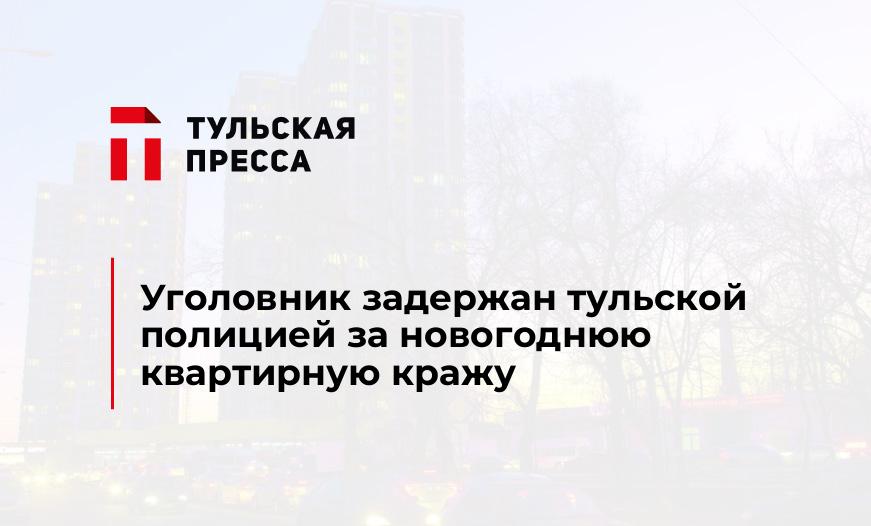 Уголовник задержан тульской полицией за новогоднюю квартирную кражу