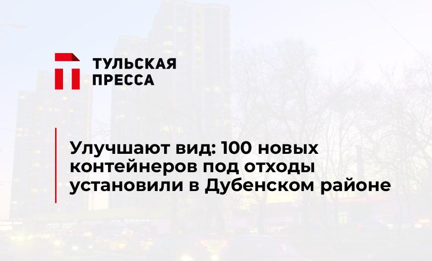 Улучшают вид: 100 новых контейнеров под отходы установили в Дубенском районе 