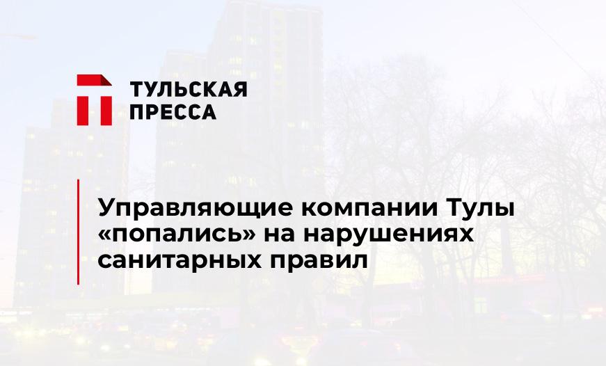 Управляющие компании Тулы «попались» на нарушениях санитарных правил