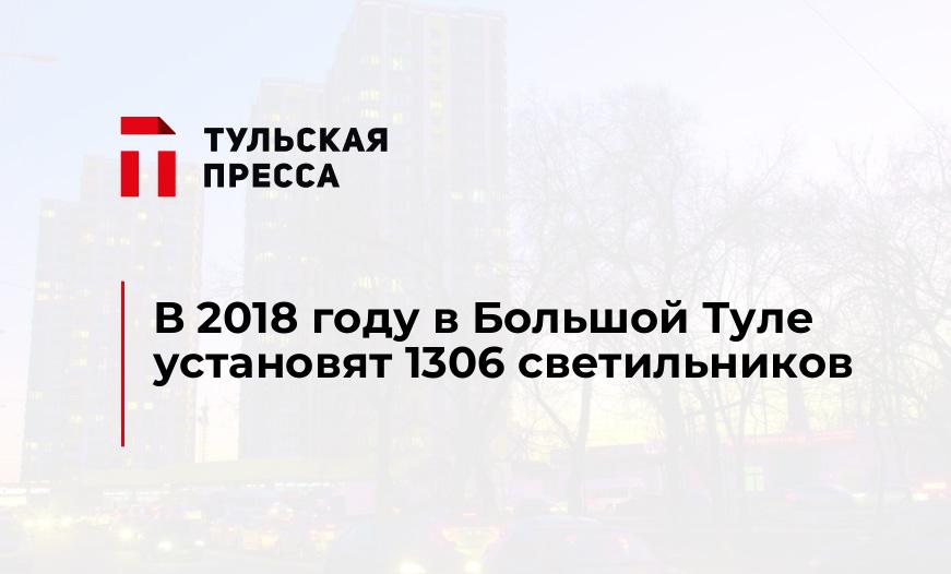 В 2018 году в Большой Туле установят 1306 светильников