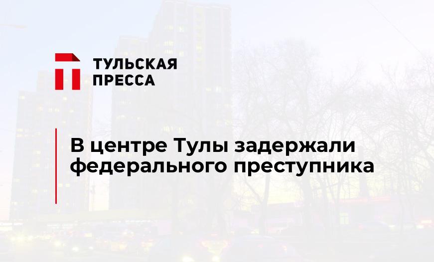 В центре Тулы задержали федерального преступника