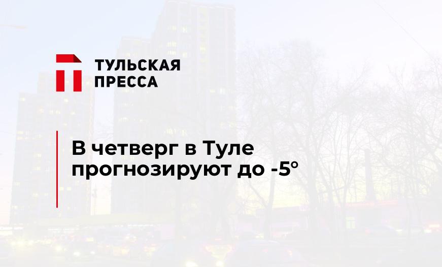 В четверг в Туле прогнозируют до -5°