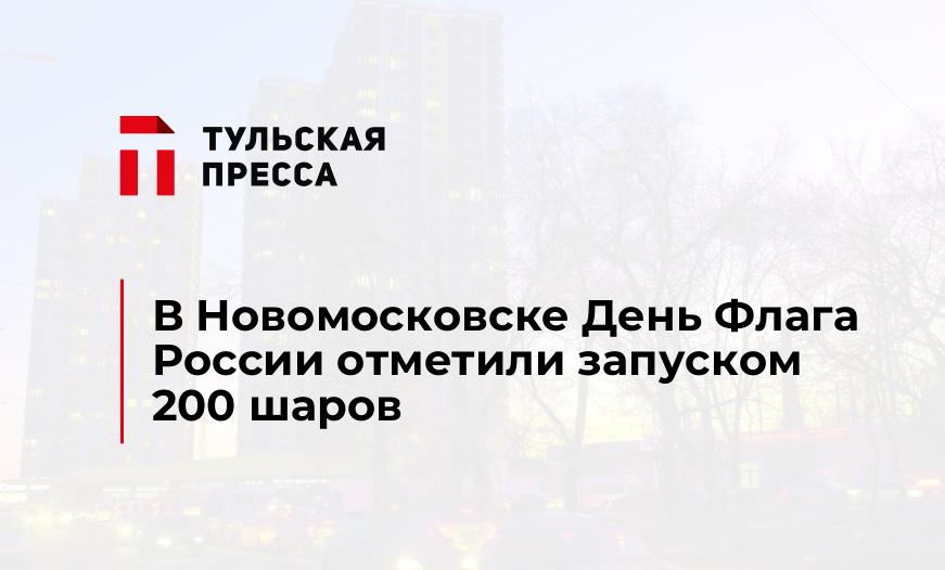 В Новомосковске День Флага России отметили запуском 200 шаров