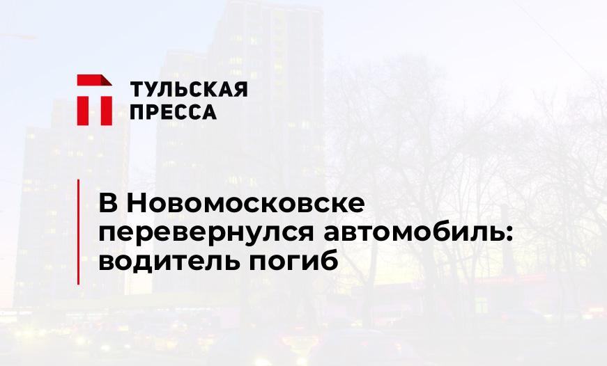В Новомосковске перевернулся автомобиль: водитель погиб