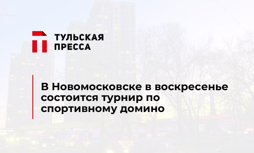 В Новомосковске в воскресенье состоится турнир по спортивному домино
