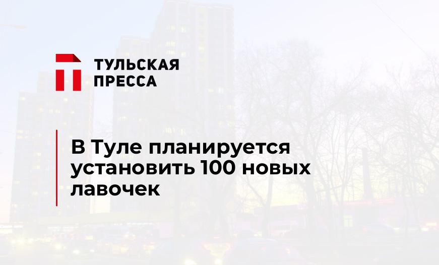 В Туле планируется установить 100 новых лавочек