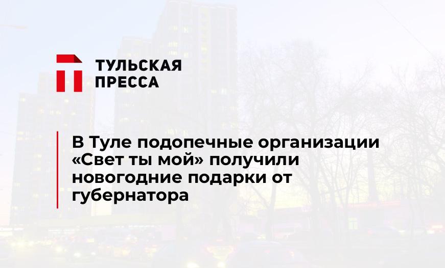 В Туле подопечные организации "Свет ты мой" получили новогодние подарки от губернатора