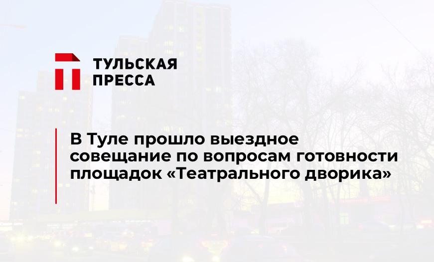 В Туле прошло выездное совещание по вопросам готовности площадок «Театрального дворика»