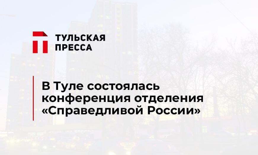 В Туле состоялась конференция отделения "Справедливой России"