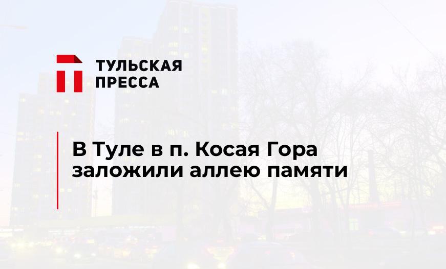 В Туле в п. Косая Гора заложили аллею памяти