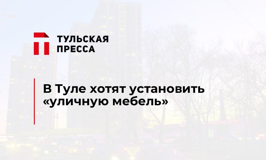 В Туле хотят установить "уличную мебель"