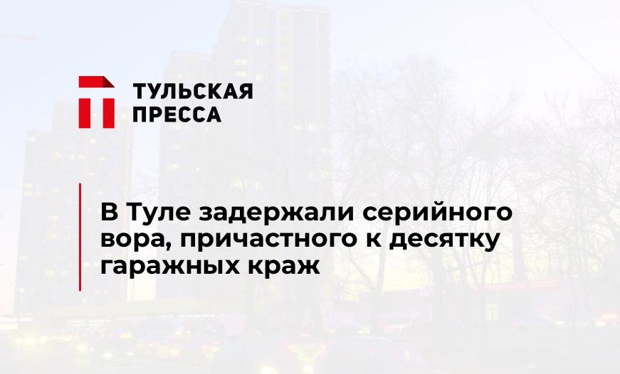 В Туле задержали серийного вора, причастного к десятку гаражных краж