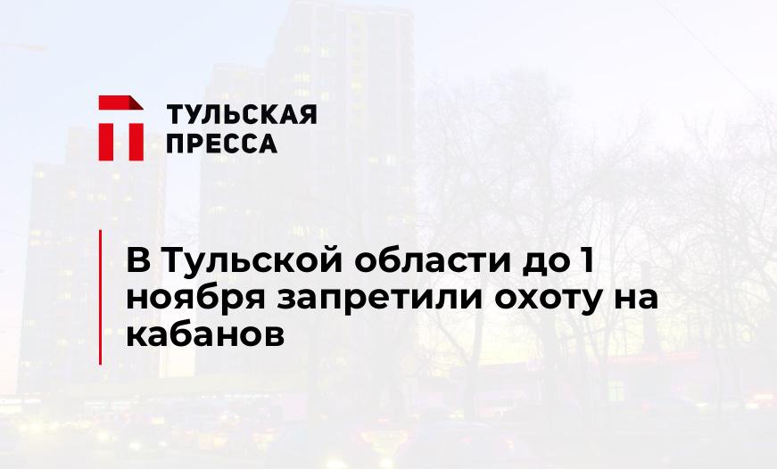 В Тульской области до 1 ноября запретили охоту на кабанов