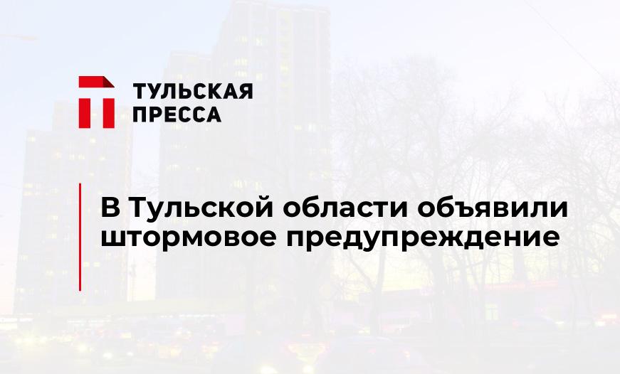 В Тульской области объявили штормовое предупреждение