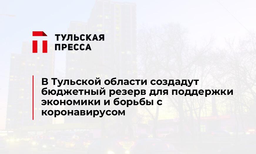 В Тульской области создадут бюджетный резерв для поддержки экономики и борьбы с коронавирусом