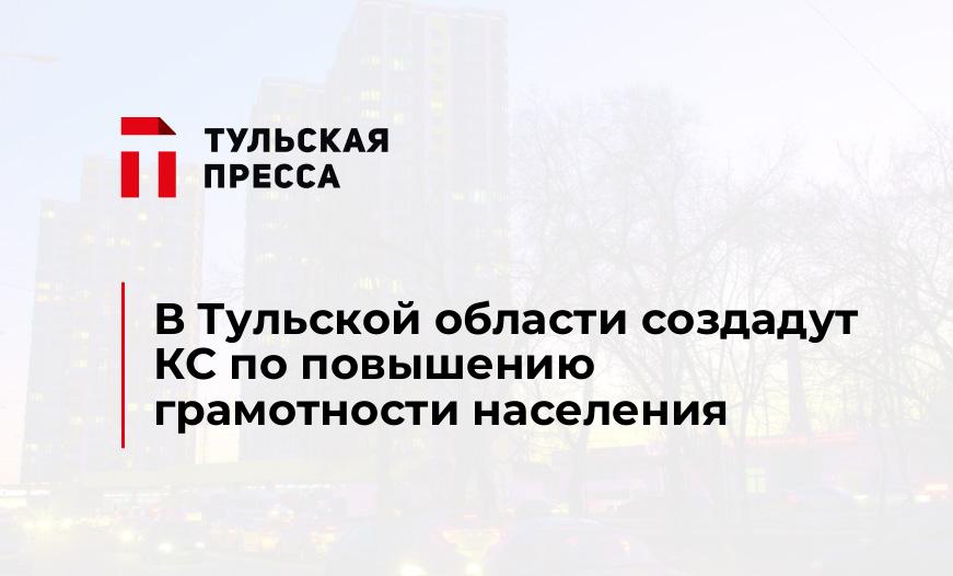 В Тульской области создадут КС по повышению грамотности населения
