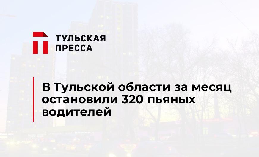 В Тульской области за месяц остановили 320 пьяных водителей