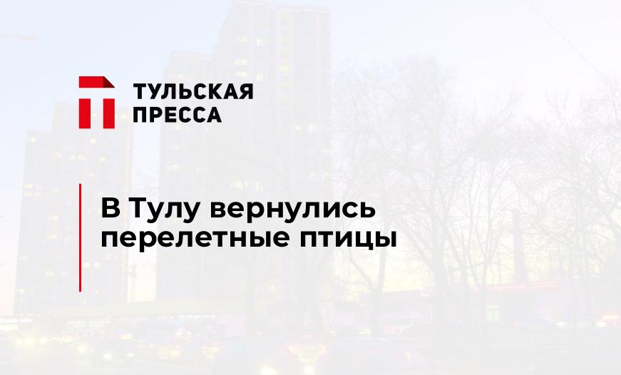 В Тулу вернулись перелетные птицы